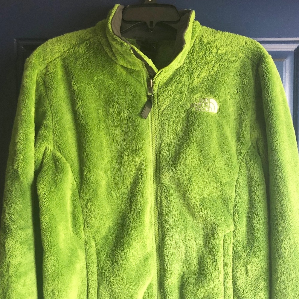 North Face - lime green jacket, size Large
